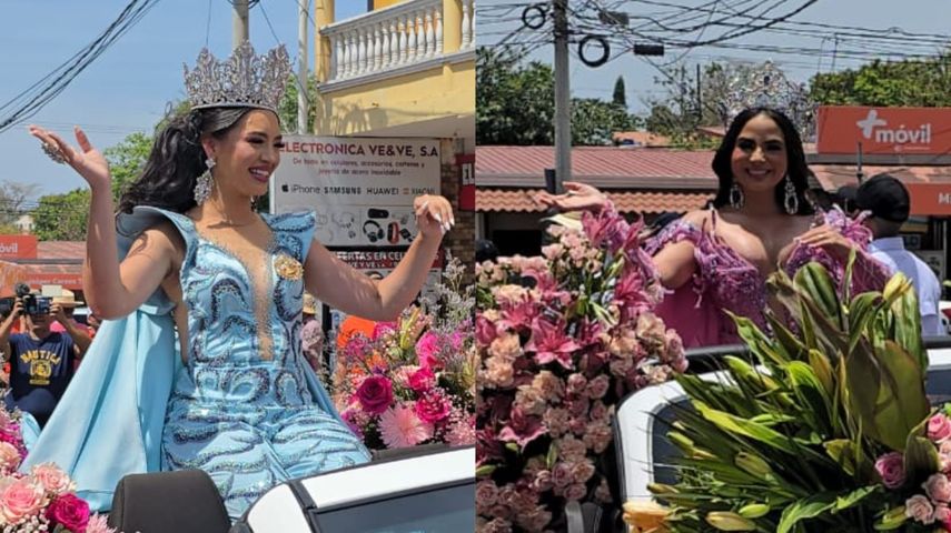 Reinas 2025 de Las Tablas: S.M: Almendra Crovari Correa, Calle Arriba (izq.) y Sofía Gabriela Ureña, Calle Abajo (der.). Reinas 2025 de Las Tablas: S.M: Almendra Crovari Correa, Calle Arriba (izq.) y Sofía Gabriela Ureña, Calle Abajo (der.).