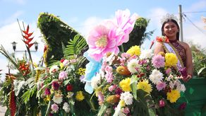 Volcán se llena de color en la octava edición de la Parada de las Flores