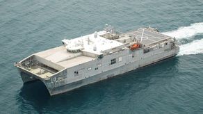 El USNS Burlington. Este es un navío de transporte rápido de personal y bienes que arriba a Bocas del Toro con la finalidad de brindar apoyo logístico para las actividades médicas y culturales que se estarán desarrollando del 11 al 18 de agosto.&nbsp;