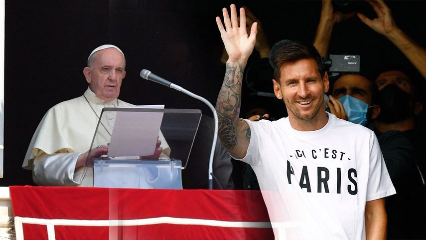 El Papa elogia a Messi porque no se le han subido los humos